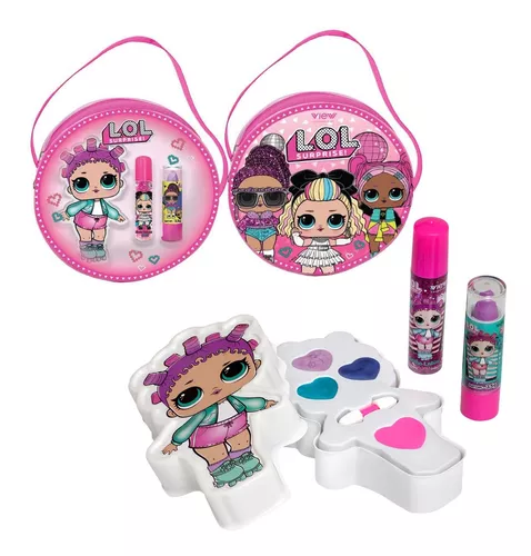 Kit Maquiagem Bolsinha Redonda Menina View - 14,5g