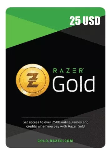 Tarjeta Razer Gold Gift Card - 25 Usd - Entrega Inmediata!