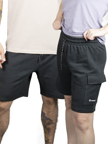 Short Topper Cerro Hombre Moda Negro