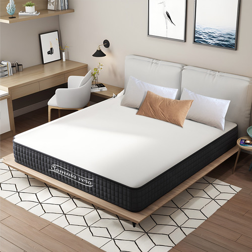 Colchón Matrimonial Somnia Vera Memory Foam Con 2 Almohadas