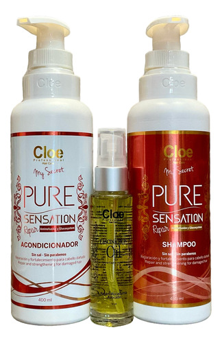 Pack Regalo Cloe - Pure Sensation Repair Cabellos Dañados