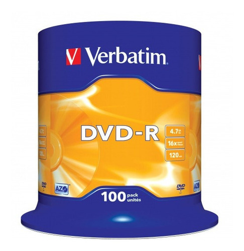 Dvd-r 4.7gb Verbatim 16x Cd Virgen