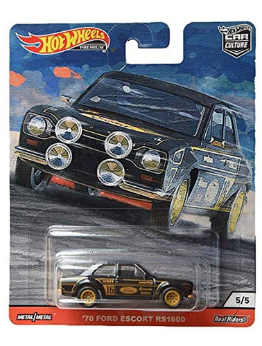 Hot Wheels Car Culture Slammers Rs1600 5/5, Color Negro