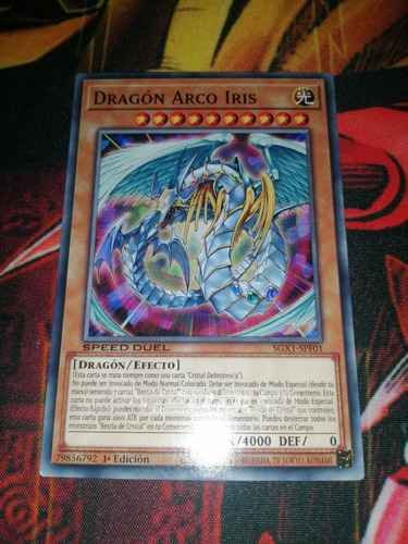 Dragón Arco Iris Yu-gi-oh! Original Konami