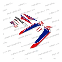 Comprar Kit Calcos Honda Wave S 110 + Advertencias Hrc Moto Blanca