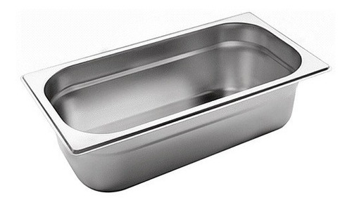 Deposito Gastronomico Acero Inox 1/3 15 Cm Con Tapa (32x17)