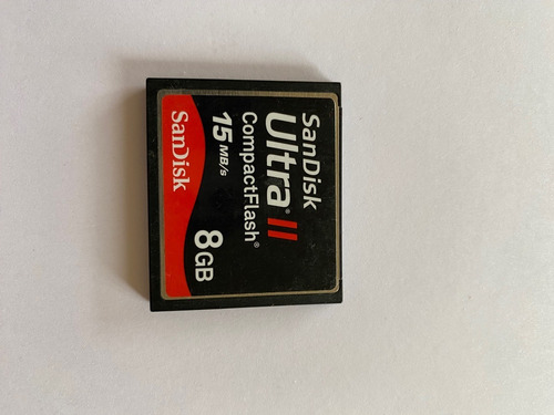 Tarjeta Sandisk Ultra Ii. Compactflash 15 Mb/s 8gb