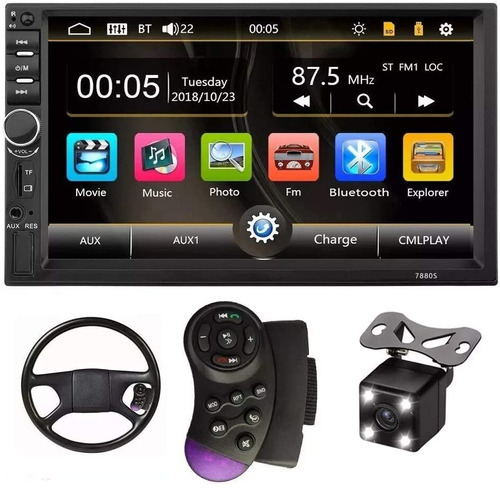 Auto Estereo Pantalla Táctil 7 Pulgadas Bluetooth Doble 2 Din Mirrorlink S