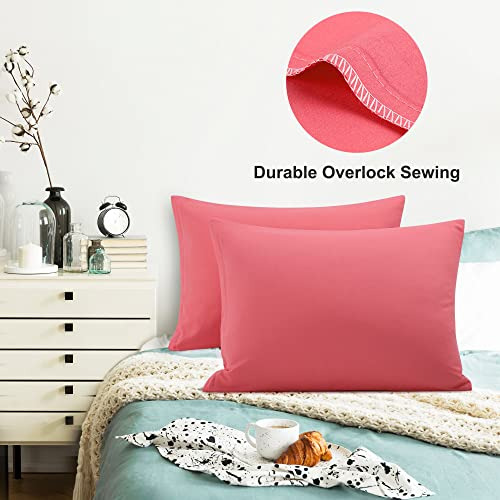 Fundas De Almohada 100% Algodón Egipcio, Rosas, 2 Piezas