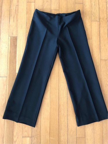 Pantalón Negro Ancho Estilo Palazzo.