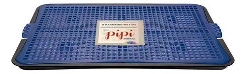 Sanitário Para Cães Pipi Jornal Rosa Plast Pet 57x39x2,6cm Cor Azul