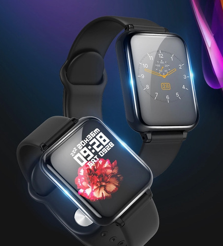 W46 Smartwatch B57 Watch Hero Band 3 Plus con función Wifi, color negro de la correa, color negro, bisel digital, color negro