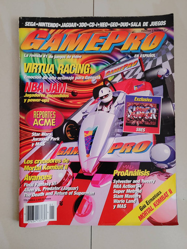 Revista Gamepro En Español Número 1 Videojuegos Retro 90's