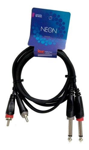 Cable Rca Plug Kwc Neon 1.5 Mts Mod 9009