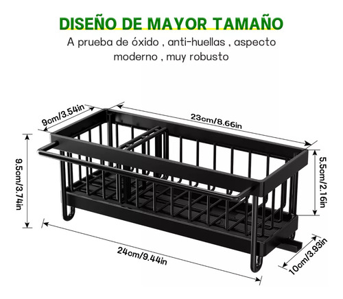 Estante Inoxidable Drenaje Automátic De Trapo Cocina