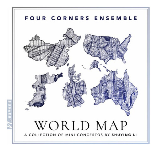 Cd Con El Mapa Mundial De Li/four Corners Ensemble