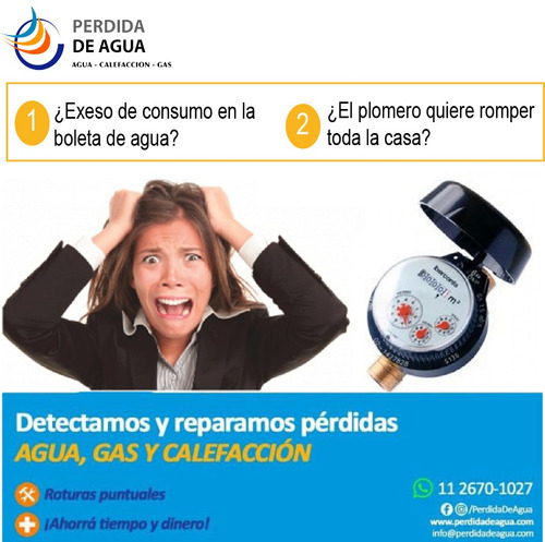 Imagen 5 de 7 de Plomero Detección Reparación De Fuga Pérdida De Agua