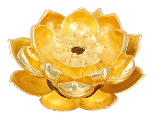 Porta Incienso Lotus Dorado