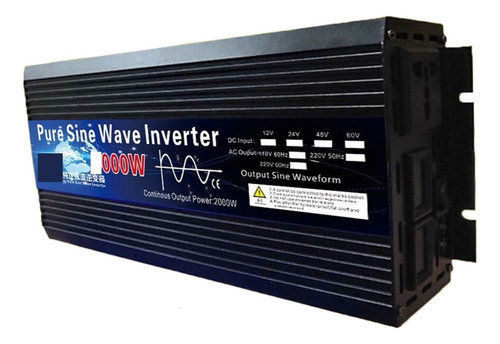 Inversor De Onda Sinusoidal Pura 12v 24v 48v 60v 220 3000w