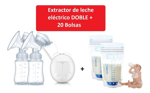 Combo Extractor Eléctrico Leche Materna + Bolsas