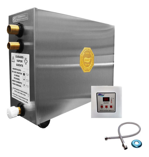 Sauna Inox Impercap À Vapor 9kw Com Comando Digital