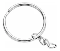 Comprar 100 Pçs Argolas Para Chaveiro Cu002F Corrente - 25mm Prata -acessórios De Joias Binbin