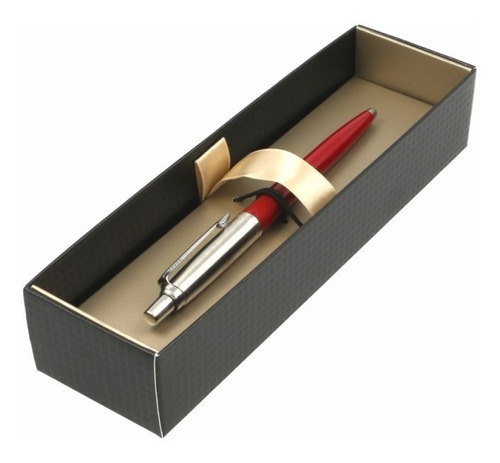 Bolígrafo Parker Jotter Especial Plata Con Rojo