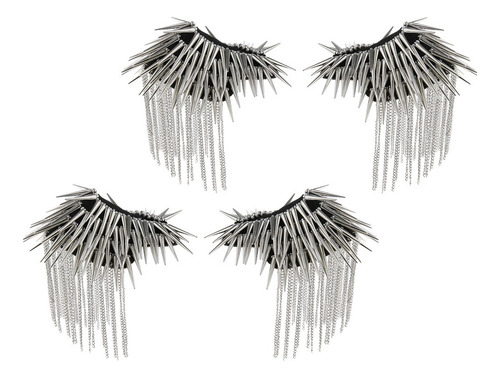 2 Pares Hombrera Decorativa For Ropa Estilo Punk For /