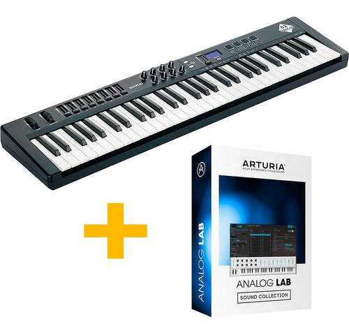 Teclado Midi Usb Midiplus Origin 62 Sensitivo + Vst Aturia