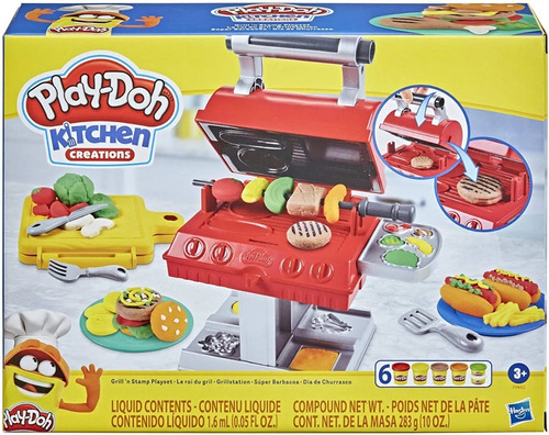 Massinha Play Doh Kitchen Creations Dia De Churrasco Hasbro