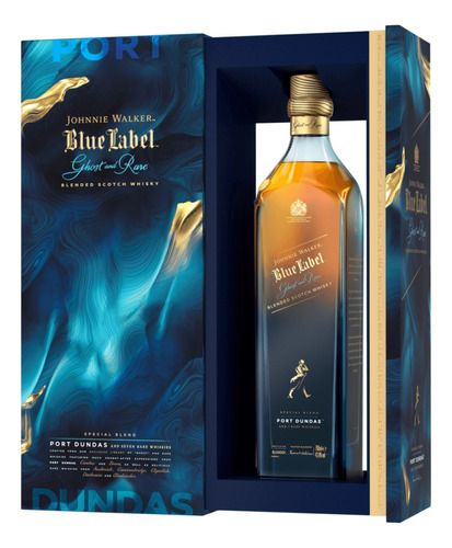 Whisky Johnnie Walker Etiqueta Azul Ghost And Rare 750 Ml