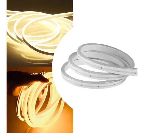 Fita Led Neon 5 Metros Mangueira Corte 3cm Cor Da Luz Branco Quen...