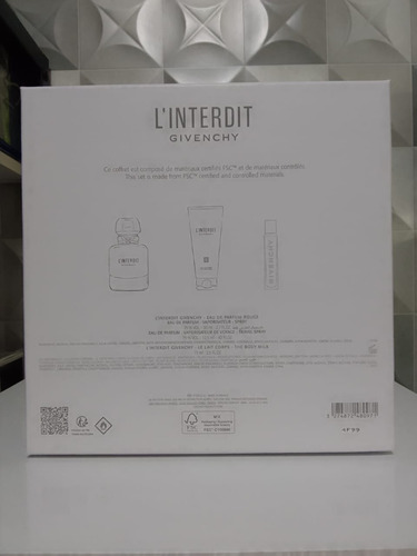 Kit Givenchy Perfume L'interdit Rouge 80ml + Caneta L'interdit Edp 12,5ml + Body Lotion L'interdi 75ml - Feminino