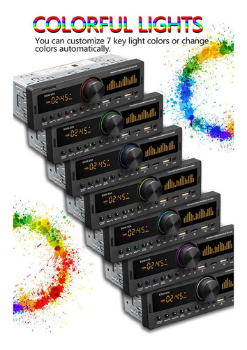 Bluetooth Estéreo Fm Radio Aux Tf Tarjeta U Disco En