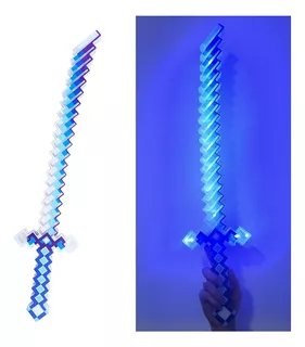 Juguete Espada Minecraft Samurai Niños Led Sonido Dizfras