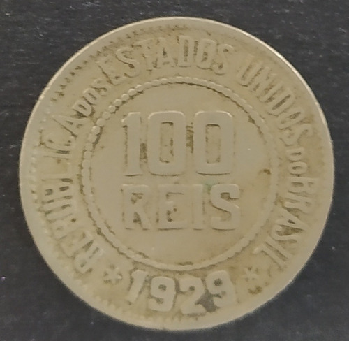 Moeda 100 Réis Ano 1929 Brasil