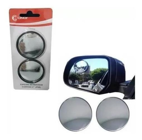 Kit De 2 Par De Espelho Retrovisor Convexo 2 - Cinoy