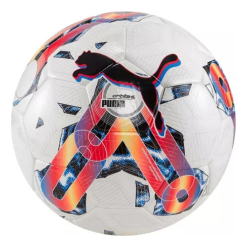 Pelota De Fútbol Puma 378708 Nº 5 Color Blanco Y Rojo Y Azul