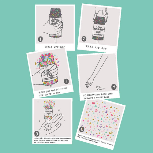 Poppers De Confeti Juego De 10 Coloridos Tiradores De Confet
