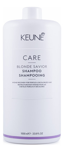Keune Care Blonde Savior Shampoo 1lt Para Fios Descoloridos