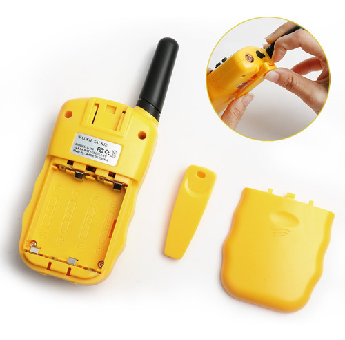 Radio Walkie Talkie Con Rango Para Niño, Amarillo