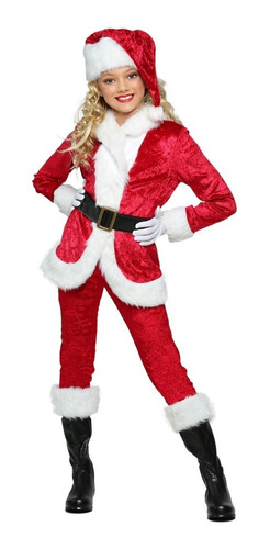 Disfraz Navidad Santa Claus Para Niñas Y Adolescentes Envio Gratis 