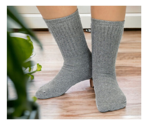 Pack 3 Calcetines Escolar Corto Gris BambĂș Unisex