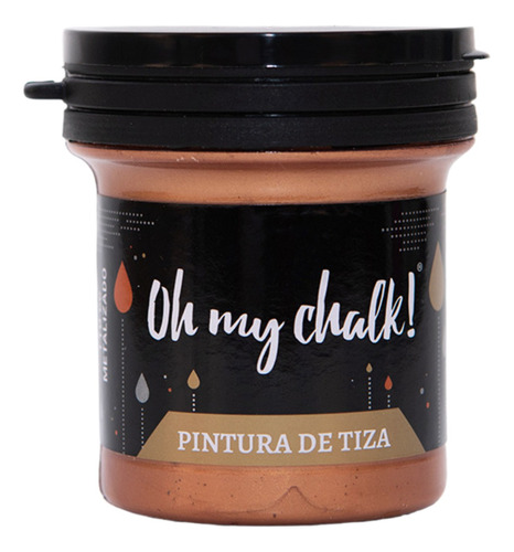 Pintura De Tiza X 110cc Oh My Chalk! Metalizada Cobre