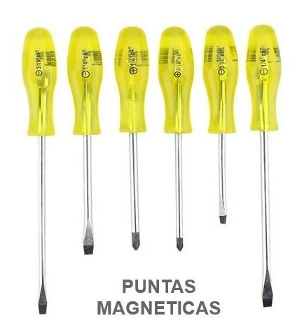 Juego De 6 Desarmadores Santul 6670 (mango De Pvc)