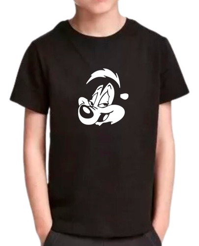 Franela Niños Unisex Estampado Slash Pepe Le Pew