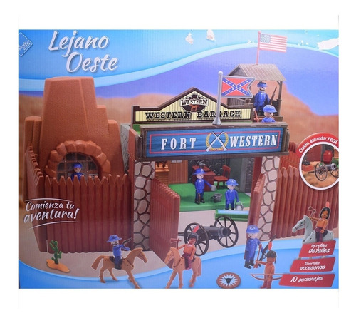 El Duende Azul Playset Lejano Oeste 10 Figuras Art 6444