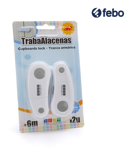 Imagen 2 de 4 de Traba Para Puertas Corredizas Seguridad Bebe Baby Febo