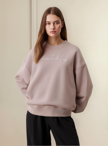 Polerón Nyc Relaxed Rosado Calvin Klein