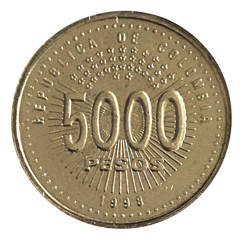 5000 Pesos 1998 50 Años O E A Sin Circular Y En Su Estuche